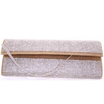 Bougainvillea Gold with Swarovsky Crystal Stones and Crystal Strap