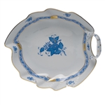 Herend Chinese Bouquet Blue Leaf Dish