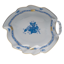 Herend Chinese Bouquet Blue Leaf Dish