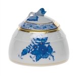 Herend Chinese Bouquet Blue Honey Pot