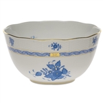 Herend Chinese Bouquet Blue Round Serving Bowl
