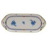 Herend Chinese Bouquet Blue Sandwich Tray