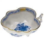Herend Chinese Bouquet Blue Deep Leaf Dish