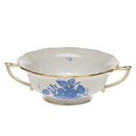 Herend Chinese Bouquet Blue Cream Soup Cup