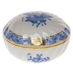 Herend Chinese Bouquet Blue Ring Box