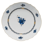 Herend Chinese Bouquet Black Sapphire Service Plate