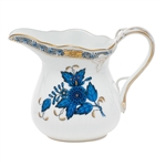 Herend Chinese Bouquet Black Sapphire Creamer