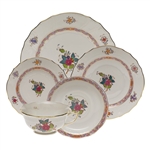 Herend Chinese Bouquet Multicolor Five Piece Place Setting