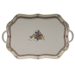 Herend Chinese Bouquet Multicolor Rectangular Tray