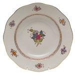 Herend Chinese Bouquet Multicolor Rim Soup Plate
