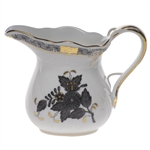 Herend Chinese Bouquet Black Creamer