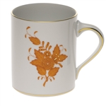 Herend Chinese Bouquet Rust Coffee Mug