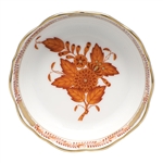 Herend Chinese Bouquet Rust Mini Scalloped Dish