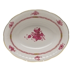 Herend Chinese Bouquet Raspberry Oval Vegetable Dish