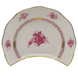 Herend Chinese Bouquet Raspberry Crescent Salad Plate