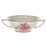 Herend Chinese Bouquet Raspberry Cream Soup Cup