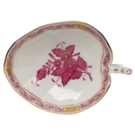Herend Chinese Bouquet Raspberry Leaf Tray