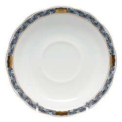 Herend Chinese Bouquet Garland Black Sapphire Tea Saucer