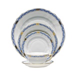 Herend Chinese Bouquet Garland Blue Five Piece Place Setting
