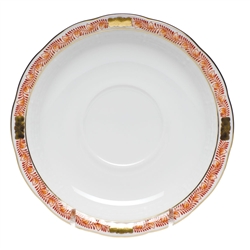 Herend Chinese Bouquet Garland Rust Tea Saucer