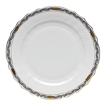 Herend Chinese Bouquet Garland Black Dinner Plate