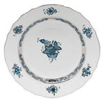 Herend Chinese Bouquet Turquoise and Platinum Salad Plate