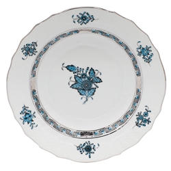 Herend Chinese Bouquet Turquoise and Platinum Salad Plate