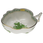 Herend Chinese Bouquet Green Deep Leaf Dish
