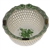 Herend Chinese Bouquet Green Open Weave Basket