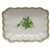 Herend Chinese Bouquet Green Oblong Dish