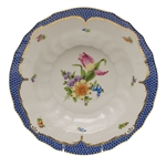 Herend Printemps Blue Rim Soup Motif #3