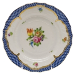 Herend Printemps Blue Border Bread & Butter Plate Motif #1