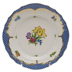 Herend Printemps Blue Border Bread & Butter Plate Motif #6