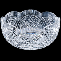 Heritage Irish Crystal 9 inch Classic Scalloped Bowl