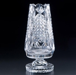 Heritage Irish Crystal Wicklow Tower Pedestal Vase