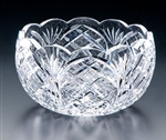 Heritage Irish Crystal 9 inch Cathedral Scalloped Bowl