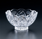 Heritage Irish Crystal 6 inch Cathedral Scalloped Party Bowl