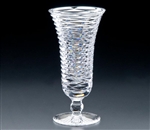 Heritage Irish Crystal Cricklewood 8 inch Footed Flared Vase