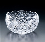 Heritage Irish Crystal 6 inch Cathedral Scalloped Bowl
