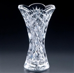 Heritage Irish Crystal Cathedral 10 inch Tulip Vase Scalloped