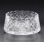 Heritage Irish Crystal Scalloped 7 inch Cathedral Castle Bowl