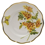Herend American Wildflowers Butterfly Weed Salad Plate