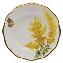 Herend China American Wildflowers Tall Goldenrod Salad Plate