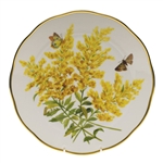 Herend American Wildflowers Tall Goldenrod Dinner Plate