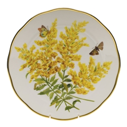 Herend American Wildflowers Tall Goldenrod Dinner Plate