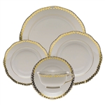 Herend Golden Laurel Five Piece Place Setting