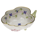 Herend Blue Garland Deep Leaf Dish