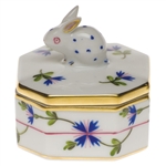 Herend Blue Garland Bunny Box
