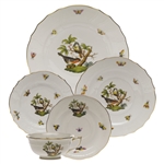 Herend Rothschild Bird Five Piece Place Setting Motif #2