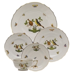 Herend Rothschild Bird Five Piece Place Setting Motif #7